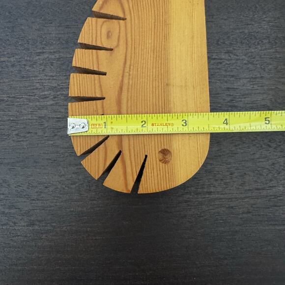 MCM Wooden Whale Letter Napkin Holder Solid Wood Handmade Carved in England VTG - Picture 11 of 14